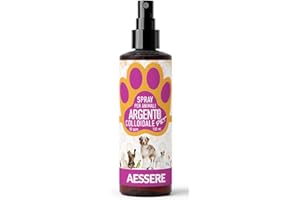 AESSERE Antibiotico e germicida per animali - Argento Colloidale Pet - 50ppm, 150 ml