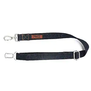 Mutt of Course Car Seat Belt for Dogs (Dark Blue Denim)