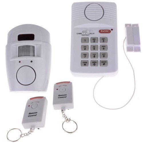 Preisvergleich Produktbild Kingavon Kabellos Alarmanlage mit Bewegungsmelder Alarm und Sicherheit Tastatur Alarm