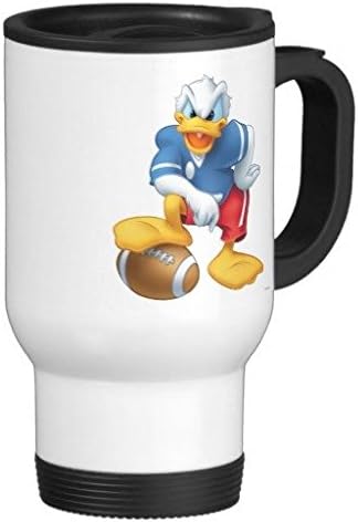 Football Donald Duck 14 Oz Stainless Steel Travel Mug