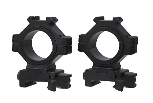 LENSOLUX(LENUR quick mount pair d 25.4 a d 30 medium height Glasses Mounting - black, One size