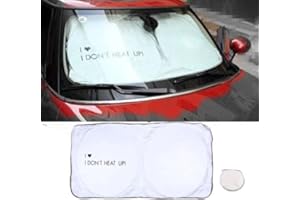 DULEUTGNU PopUp Auto Styling cartellina Parasole per Mini Countryman Cooper la baffle frontale Parasole Parabrezza Protezione Solare per mini F55 F56 F54 Clubman Paceman dimensioni: 145 x 67 cm