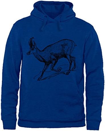 LizzieYun Men Sweatshirt Hoodie Cute Antelope Face Printed Top Pullover Outwear Jacket M