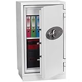Phoenix DS2503E Color blanco - Caja fuerte (Color blanco, Cerradura con combinación, 655 mm, 560 mm, 1145 mm, 475 x 350 x 880 mm)