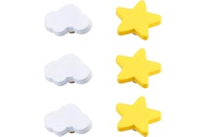 CcHhyyt Cartoon Form Weiche Gummi Knöpfe für Kinder Mädchen Jungen Schrankgriff Schubladen Knöpfe für Kinderzimmer Schränke 6 Stück (Mix D)