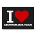 Produktbild Mousepad Classic I Love Elektrorollstuhl-Hockey schwarz