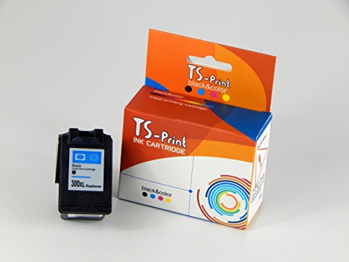 TS-Print® Tintenpatrone kompatibel zu HP 300XL bk / 1x ~600 Seiten schwarz black ohne Füllstandanzeige