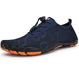  Badeschuhe Herren Damen Barfußschuhe Wasserschuhe Schwimmschuhe Strandschuhe für Surfen,Tauchen,Bootfahren,Gymnastik Fitness (1918 Dunkelblau, 43EU)