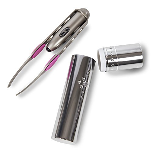 Carmen C85015 LED Spot Light Tweezers - Stainless Steel