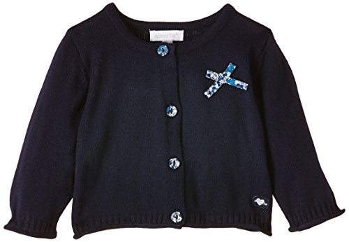 Absorba Boutique Baby Girls Cardigan, Blue (marine 04), 3-6 Months