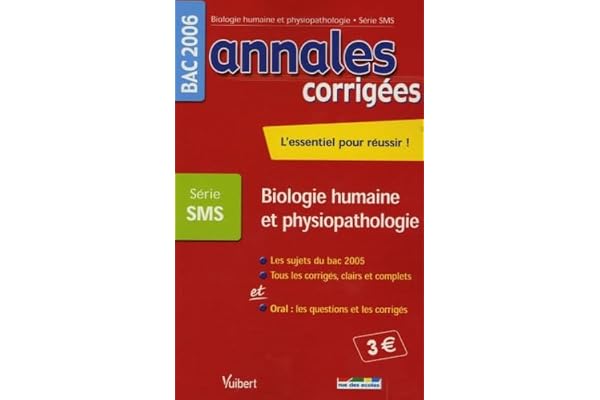 Biologie humaine et physiopathologie Bac Série SMS