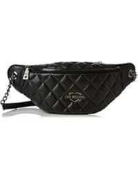 Love Moschino - Borsa Quilted Metallic Pu Nero, Bolsos baguette Mujer, Negro (Black), 29x7x13 cm (B x H T)