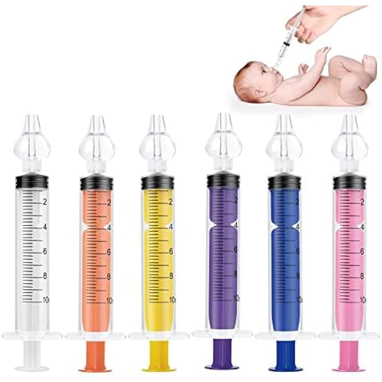 4 Seringues Nasales Bébé 10 Ml - Embout Silicone Souple - Pour Nettoyer Le Nez Des Nourrissons En Douceur