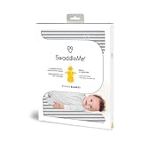 SwaddleMe Wiggle Blanket (Small, Grey Stripe)