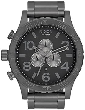 Nixon Herren Armbanduhr Chronograph Quarz Edelstahl A083-632-00