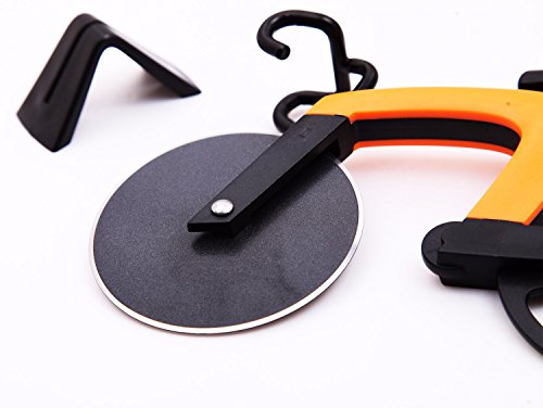 GA Homefavor Fahrrad Pizzaschneider , Klingen aus Rostfreiem Stahl mit Antihaft -Beschichtung - 3