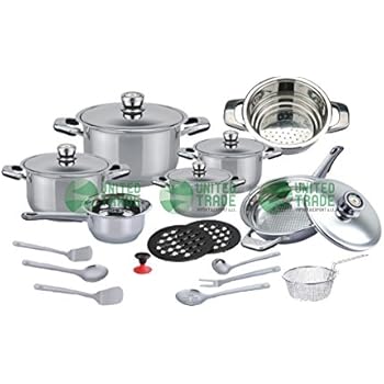 DB 16-teiliges Kochtopfset aus Edelstahl Topfset Kochtöpfe