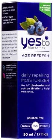 YES to Blueberries Age Refresh Intensive Repair Moisturizer (50ml, Paraben Free, 99% Natural)
