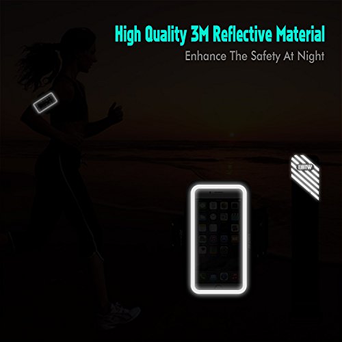 EOTW Brazalete Deportivo para iPhone Sumsang Huawei BQ  Negro Brazalete para 4 7pulgadas Universal 