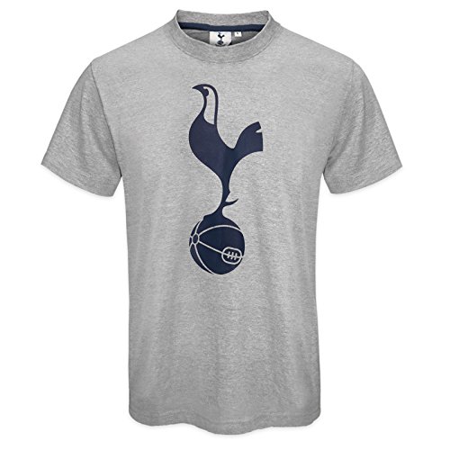 Tottenham Hotspur FC - Camiseta oficial para hombre - Con el escudo del club - Gris - XL