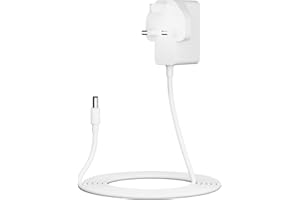 Heblumin 12V Power Adapter Compatible with BT-Openreach EchoLife-HG612-Fibre-optic-Modem Power Cable for ONT ECI Modem 4.9Ft Charging Cord White Charger