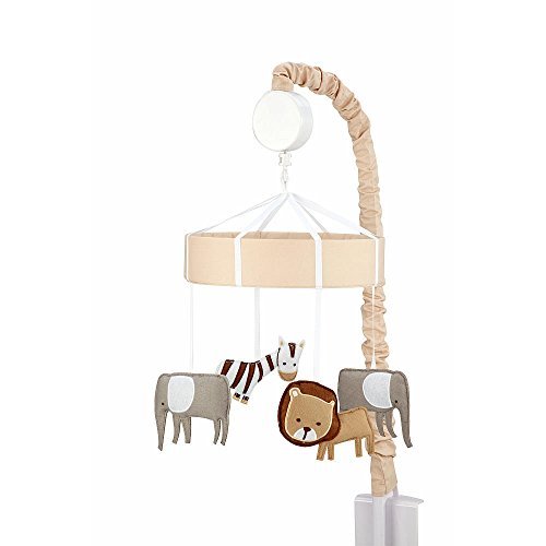 Sadie & Scout Neutral Safari Musical Mobile by Sadie & Scout