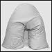 Adamlinens Pillowcase for V Shaped Pillows Satin Stripe V Pillow Case Cover Only White