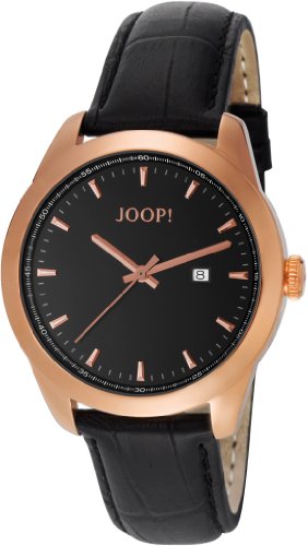 Joop Herren-Armbanduhr XL Essential Swiss Made Analog Quarz Leder JP100801S06 Joop Herren-Armbanduhr XL Essential Swiss Made Analog Quarz Leder JP100801S06