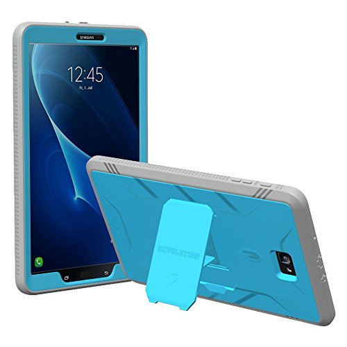 Poetic Revolution Heavy Duty Protecci  n H  brido Funda con el Protector de Pantalla para Samsung Galaxy Tab A 10 1  2016  Azul Gris  NO Compatible con EL Modelo S-Pen  