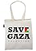 Produktbild Starlite Neuheit Taschen-Freies Palästina -Speichern gaza-(Save Gaza) Tote Shopper Tragetasche