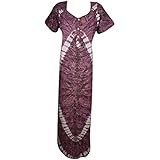 Indiatrendzs Women's Nighty Cotton Batik Print Summer Long Nightwear Nightgown (Chest 46 )