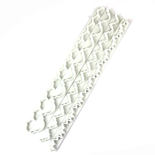 joyliveCY 4ST Straight Frilling Gum Paste Halskrause - 2