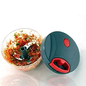 Plastic Compact Non Electric Vegetable Chopper for Kitchen, Pull & Chop Vegetables, Say Good Bye to Mixer Grinder to Grind Vegetables.