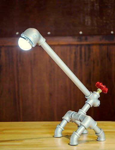 ShangYi Retro Metal desk lamp Light Novely Style Antique Iron Industrial Water Pipe Tube Desk Lamp Light Led Lamp -FJ-DT1S-004A0