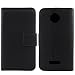 Produktbild Gukas Design Echt Leder Tasche Für Motorola Moto Z XT1650 / Z Play / Z Force 5.5" Hülle Lederhülle Handyhülle Handy Flip Brieftasche mit Kartenfächer Schutz Protektiv Genuine Premium Case Cover Etui Skin (Schwarz)