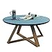 Produktbild Gbf Kaffetisch stilvolle Sofa Beistelltisch/Couchtisch personalisierter runder Steintisch Bürozeitschrift Tisch/Tee Tisch stilvoll und langlebig dauerhaft (Color : Blue, Size : 60x45cm)