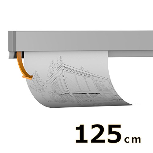 Hang-it Klemmschiene Aluminium - 125 cm DIN A0 Querformat - Wandmontage
