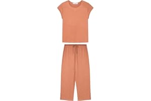 Women'secret Pijama Lunares Marrón Ecovero Pyjama para Mujer
