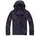 Produktbild ZIYOU Herren Damen Leichte Jacke, Sport Fitness wasserdichte Windjacke Rundkragen Hoodie Pullover in Vielen Farben für Männer Frauen(Violett,EU-46 / CN-M)