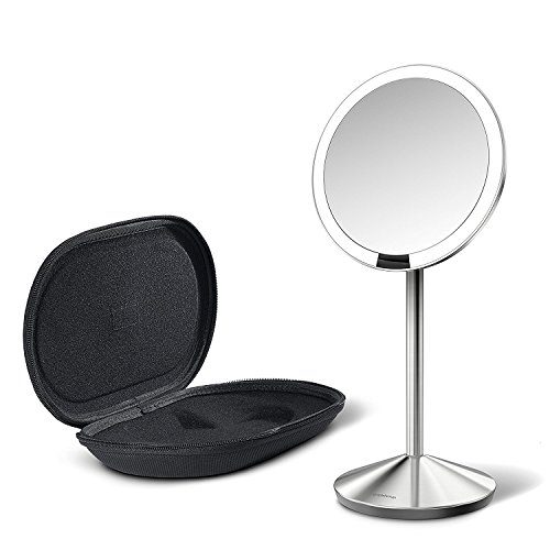 simplehuman Sensor Mirror, 10x Magnification – Tru-Lux Light System – 12 cm - 5