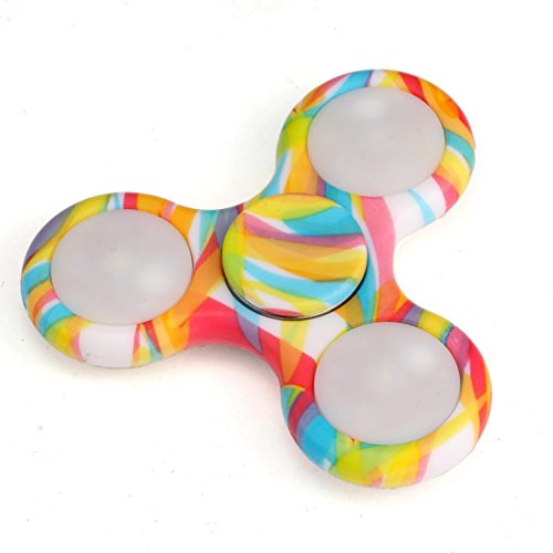 Bescita LED Licht Fidget Spielzeug Hand Spinner Finger Spielzeug EDC Fokus Gyro Geschenk - 2