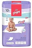 2 in 1 Wickelunterlage oder zusätzlicher Babybettenschutz, 10 Unterlagen 60 x 90 cm von Happy´Bella Baby