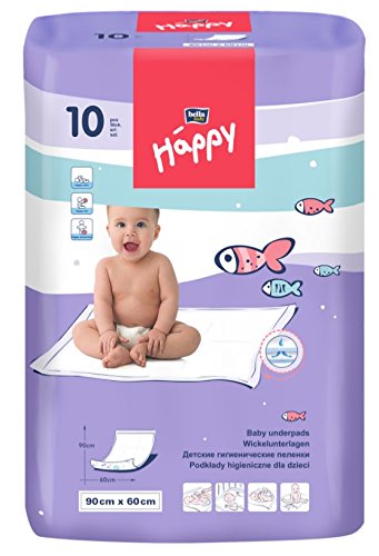 BELLA 90 X 60 CM DISPOSABLE BEDSHEETS BABY DISPOSABLE UNDERPADS CHANGING MATS 10 PCS