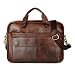 Produktbild PPGE Leder Businesstasche Handtaschen UmhNgetasche Tote Für Herren Arbeitstasche Messenger Aktentasche Lehrertasche Laptop Bag Schultertasche Tasche Echt-Leder Braun,9036