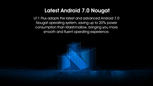 OUKITEL U11 Plus - 5,7 pollici Android 7.0 smartphone, MTK6750T Octa Core 1.5GHz 4GB RAM 64GB ROM, fotocamera doppia 16MP + 16MP, batteria 3700mAh, struttura in metallo, impronte digitali, doppia SIM - bianca