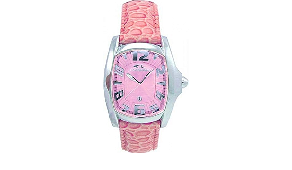 Chronotech Orologio Donna Ct.7988L/07 Prisma Pelle Rosa Pesca Acciaio  Cristalli : Amazon.it: Orologi