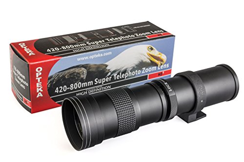 Opteka 420-1600mm f/8.3 Telephoto Lens with UV Filter and Tripod for Sony Alpha A99, A77, A65, A58, A57, A55, A37, A35, A33, A900, A700, A580, A560, A550, A390, A380, A330 and A290 Digital SLR Cameras