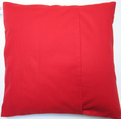 TryPinky® Kissenhülle 35 X 35 cm „Apfel & Birne Rot Rosa“ Äpfel Kissenbezug für Kissen Kinderzierkissen 100 % Baumwolle BW - 2