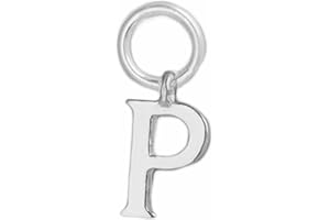 SUGARKITTEN LONDON Sterling Silver A-Z Letter Alphabet Initial DIY Charm Pendant 8 x 15mm
