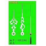 DEEWISH Replacement Black Metal Clock Hands for Quartz Clock Movements,Metall Hände und Armaturen DIY,Stundenzeiger 80 mm, Minutenzeiger 103 mm, Sekundenzeiger 100 mm (10 pcs, Silber)